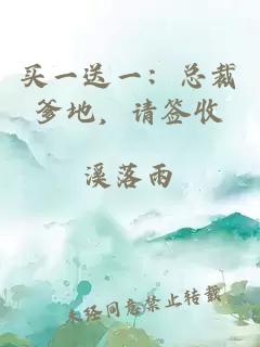 買一送一：總裁爹地，請簽收