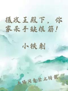 攝政王殿下，你家殺手缺根筋！