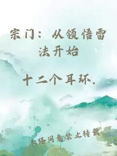 宗門：從領悟雷法開始