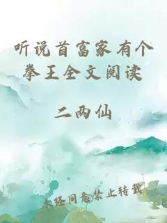 聽(tīng)說(shuō)首富家有個(gè)拳王全文閱讀