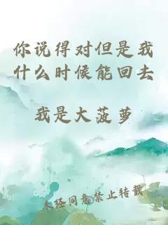 你說得對但是我什么時候能回去