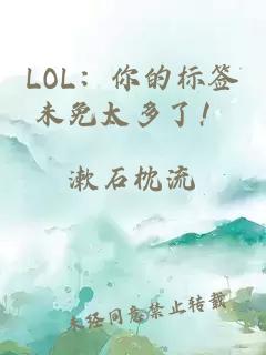 LOL：你的標(biāo)簽未免太多了！